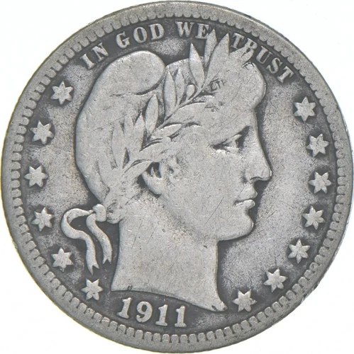 1911-S Barber Quarter — photo from another recent sale