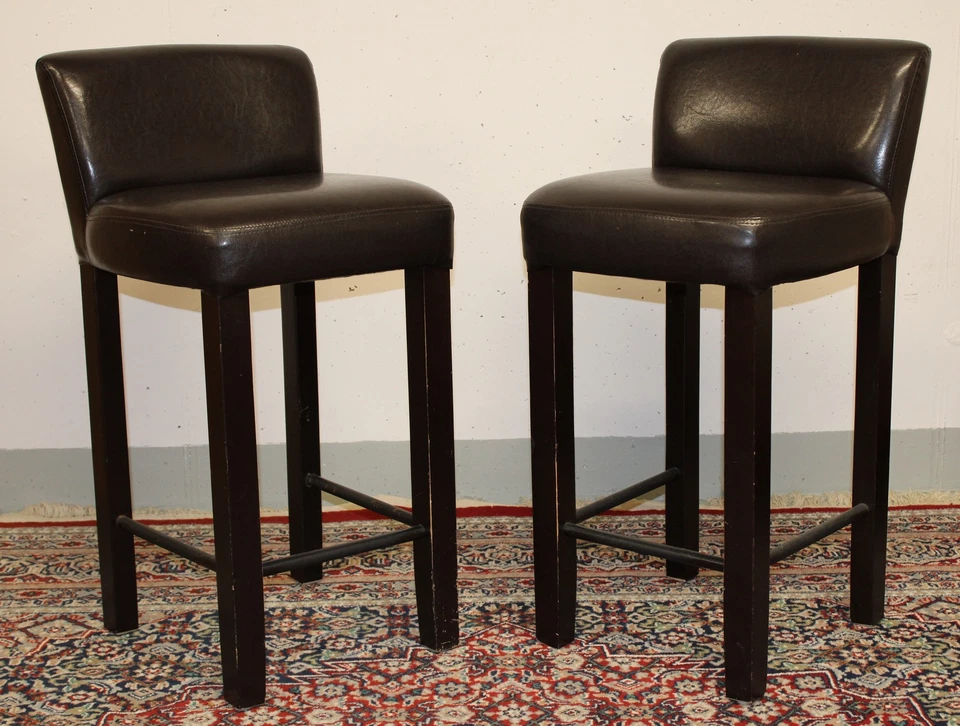 3 x Barhocker Vintage, wohl Buche massiv