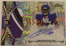 2015 Topps Finest Javorius Allen RC Auto Patch /20 Rookie Refractor Ravens SSP