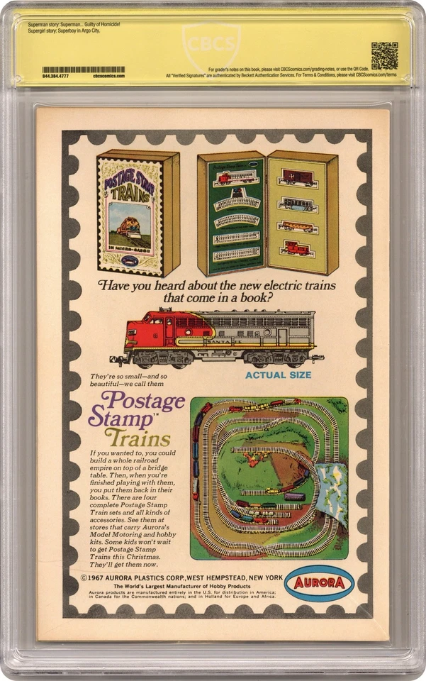 Action Comics #358 CBCS 8.0 Witnessed Sig Adams 1968 22-0692A42-005 - Image 2 of 2