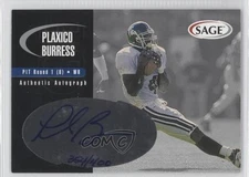 2000 SAGE Auto Silver 354/400 Plaxico Burress #A6 Rookie Auto RC 0p5