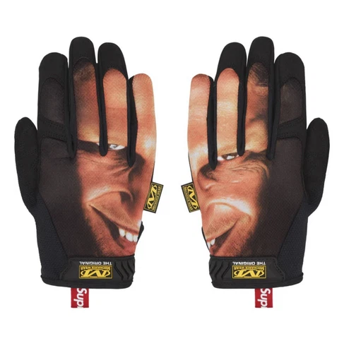 Gants Supreme X Aphex Twin Mechanix taille M avec autocollant Windowlicker