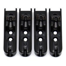 4 Strings Bass Bridge Individual Bridge Tailpiece Single String Saddles Black