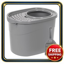 Cat Litter Box Large with Top Entry and Odor Control