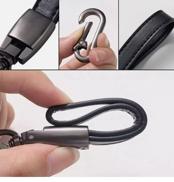 Dodge Genuine Leather Keychain Set – For Ram Charger Hellcat Free US Shipping - Image 2 of 4