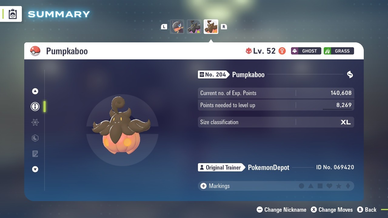 6IV Untouched Shiny Jumbo Pumpkaboo Pokemon Legends ZA *SAME DAY*