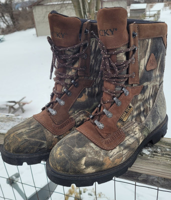 ROCKY SPORT UTILITY 600G INSULATED WATERPROOF Hard Toed Camo  display picture 3