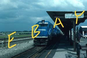 Conrail CR GP40-2 TOFC Action East Syracuse NY 1993 Original Kodachrome
