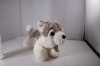 Husky Aurora  Miyoni Puppy Plush Blue Eyes Grey Dog Wolf Stuffed Animal Toy