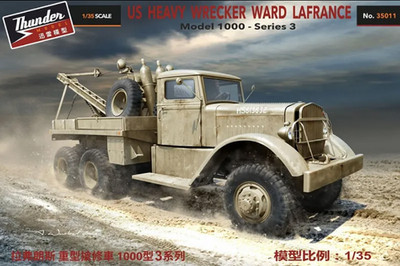 MW22 THUNDERMODEL 35011 1/35 US HEAVY WRECKER WARD LAFRANCE M1000 SERIES 3  PLAS