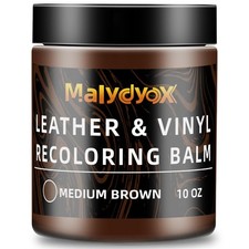 Leather Recoloring Balm, 10 oz Leather Color Restorer Conditioner, Leather Co...