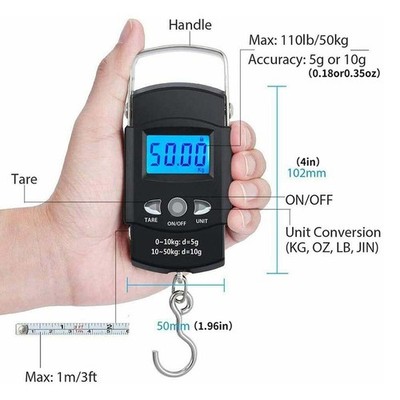 Smart Portable Weight Tool, LCD Digital Scale Suitable for Fishing & Travel USA