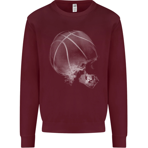 Basketball Skull Mens Sweatshirt Jumper - Picture 37 of 86