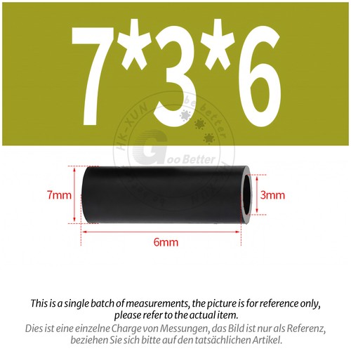Black Nylon Standoff Plastic Spacers Washers M3 | M4 | M5 | M6 | M8 | M10 | M12 - Picture 31 of 230