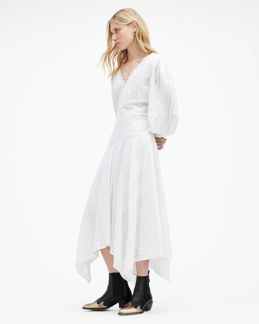 long sleeve lace maternity maxi dress Momyknows Boho Lace Off Shoulder Lace Tassel Crop 2-in-1 Side Slit Ruffle Photoshoot Maternity Maxi Dress Apricot / L