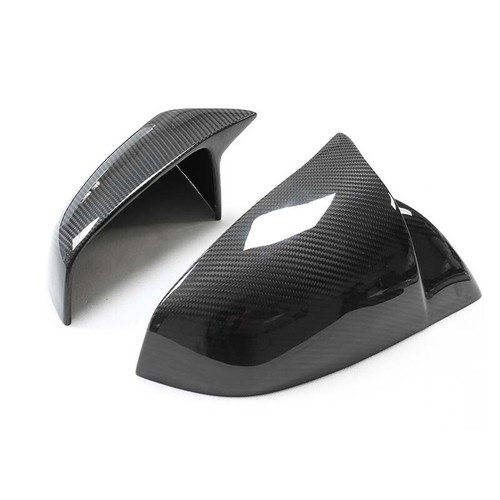 Carbon Fiber Rearview Side Mirror Cover Caps Trim For Tesla Model S 2014-2020 - Foto 2 di 5