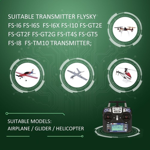 FlySky FS-iA10B Receiver 10CH For FlySky FS-i6 FS-i6S FS-i6X Transmitter US - Picture 8 of 9