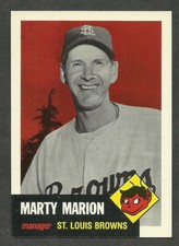 1953 Topps Reprint Marty Marion St. Louis Cardinals 1991 Topps #302