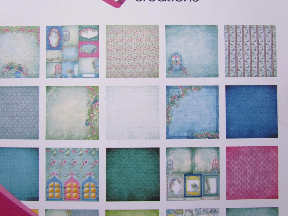 Heartfelt Creations Ornate Peacock Paper Pad 12x12 ~ 24 double sided HCDP1-2148 - Image 3 of 4