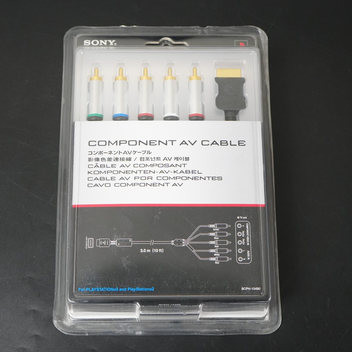 SONY コンポーネントAVケーブル 3m SCPH-10490 SONY OFFICIAL Playstation Component AV Cable SCPH-10490 PS2