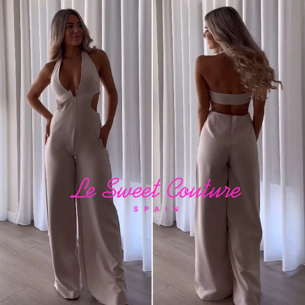 LONG HALTER JUMPSUIT