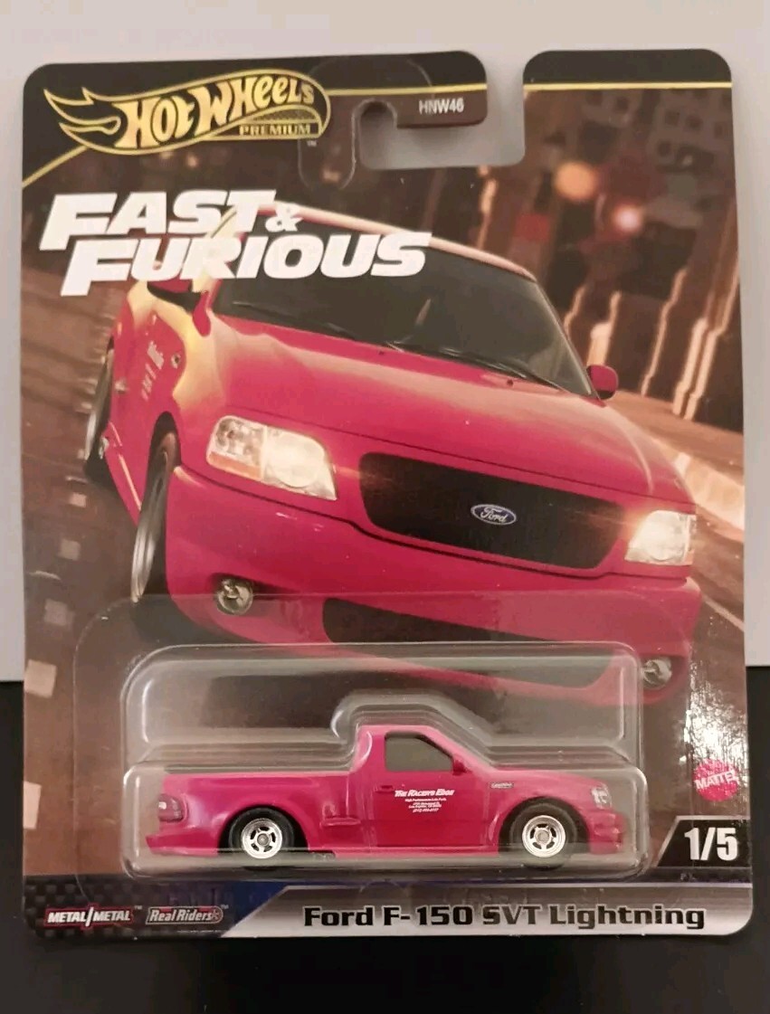 2024 Hot Wheels Red Ford F-150 SVT Lightning Fast & Furious Premium HYP75