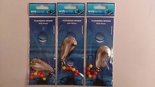 3 x FLOUNDER SPOON RIG #2 HOOK FLATTIE DAB PLAICE SOLE FLATFISH SEA FISHING LURE