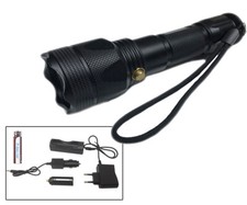 torcia subacquea a led ricaricabile in alluminio con batteria da 8800 mAh