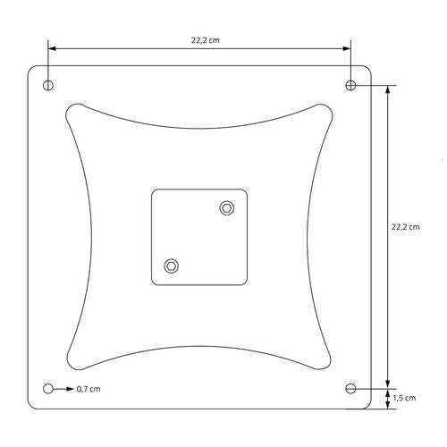 Patas para mesa soporte bastidor doble 70 x 43 x 72 cm base de acero negro mate - Imagen 8 de 9