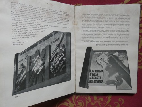 Mostra della rivoluzione fascista PNF 1933 arti grafiche bergamo Fascismo - Foto 6 di 12