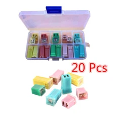 Car Mini Square Fuse Assortment Fuses Pack Kit 20A 30A 40A 50A 60A AMP Set 20Pcs