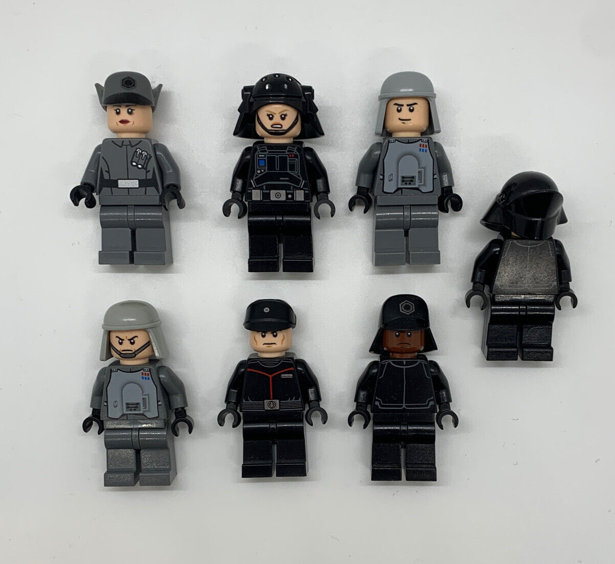 LEGO Star Wars Imperial Officer Crew Pilot Lieutenant Commander Lot of 7