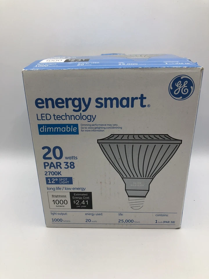 Energy Smart Led Technology Dimmable  20watt Par 38/2700k - Image 4 of 4