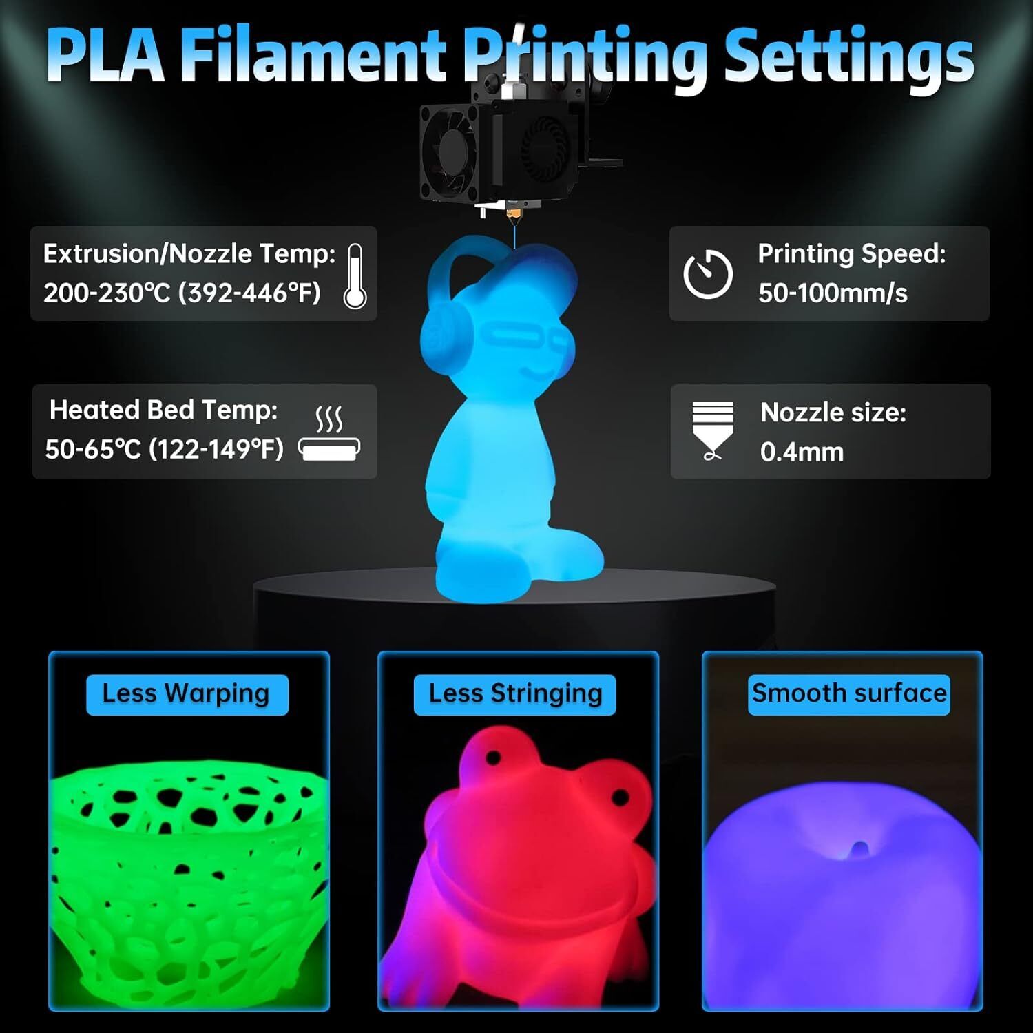 (BUY 3 GET 1 FREE,Add 4) SUNLU 1KG 3D Filament PLA/PLA+/ABS/PETG/SILK 1.75mm TPU