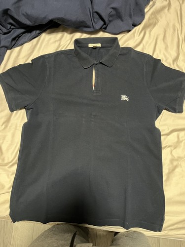 burberry brit polo shirt black