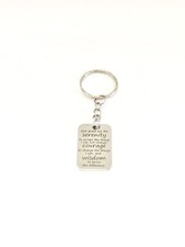 Serenity Prayer Keychain, Christian Keychain, God Grant Me, Serenity Prayer Gift