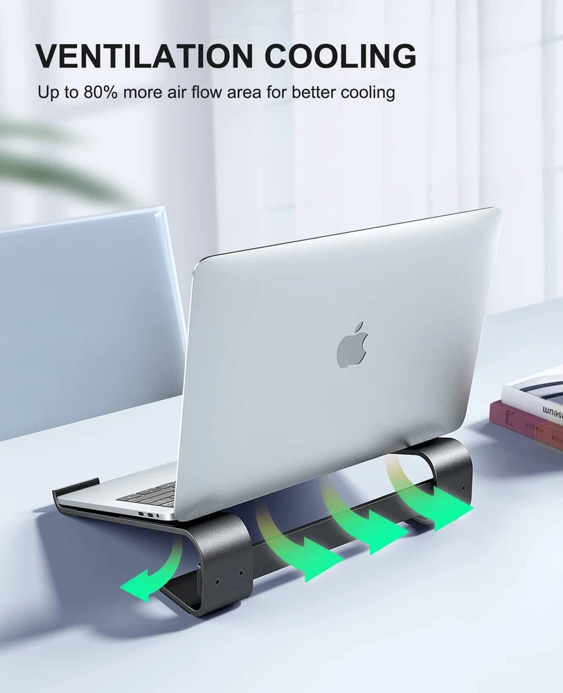 Laptop Stand for Desk, Ergonomic Detachable Laptop Riser, Aluminum MacBook St...