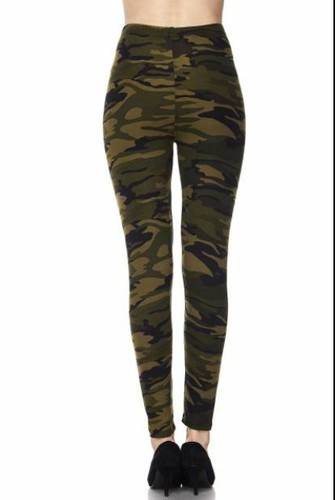 Plus Size Camo Workout Leggings