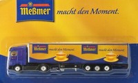 Gabotex MeßMer Tee Mercedes Benz Actros Lkw Modell 1:87 Koffersattelzug Blau