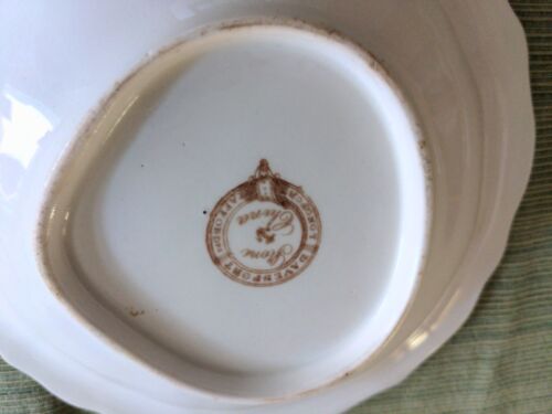 Antique Round Davenport Longport Stafford Stone China Bowl #89 Inscription - Picture 5 of 5