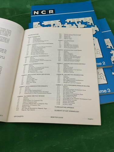 NCR Computer EDP Concepts Monitor Guide Instruction Course Volumes 2-4 - Picture 5 of 20