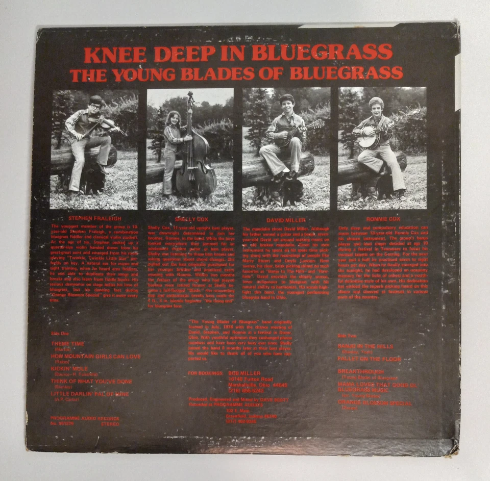 Young Blades of Bluegrass - Knee Deep In Bluegrass (Vinyl LP) Programme Audio Foto 2 de 4