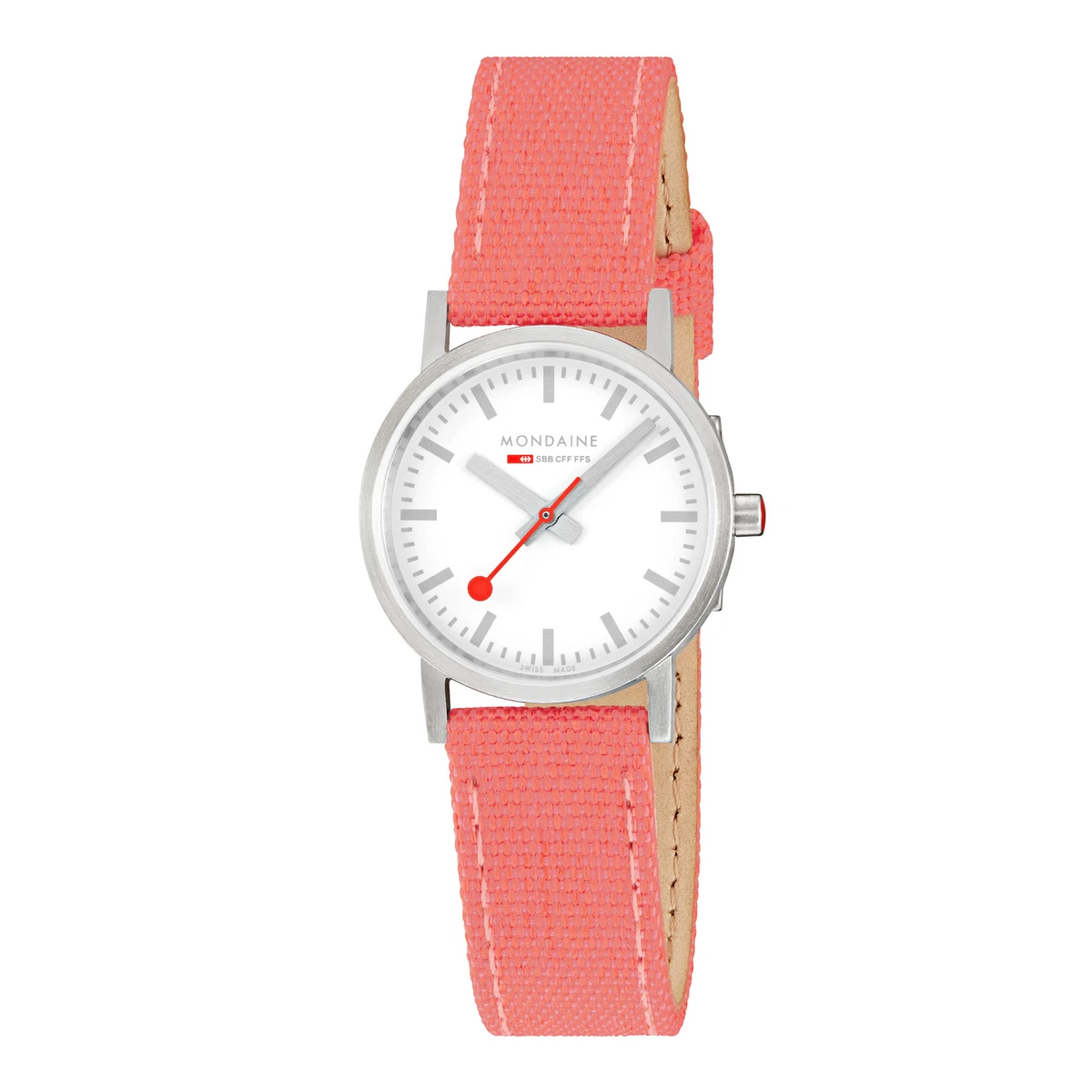 Autokinetic Orologio Uomo 1062M-5 - Made In Germany - Quadrante Rosso, Cinturino Milanese In Acciaio, Movimento PX82A