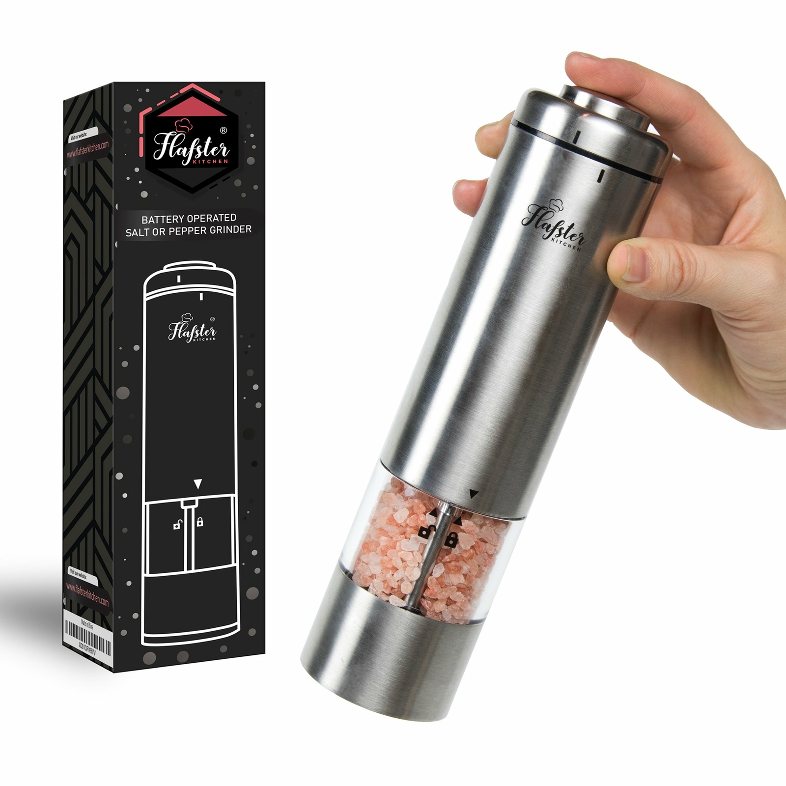 Electric Salt or Pepper Grinder / Mill by Flafster Kitchen® Shaker eBay