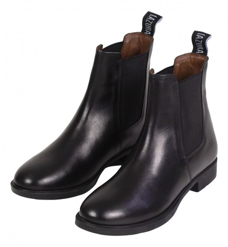 Jodhpur Reitstiefeletten Reiterschuhe Schuhe Basic Lazura Leder schwarz 28-46 - Bild 1 von 9