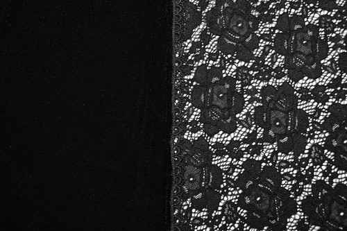 Punk Rave Black Gothic Punk Women Off-The-Shoulder Sexy Velvet Lace Long Dress - Picture 21 of 22