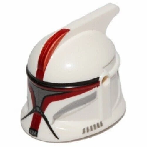 LEGO Star Wars Clone Trooper Captain Minifigure Helmet Red eBay