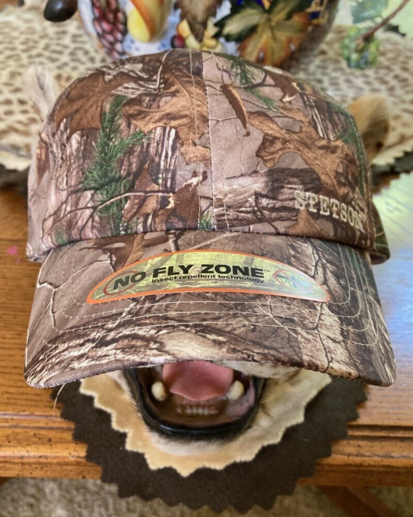 STETSON MEN CAMO NO FLY ZONE HAT NEW BASEBALL CAP SUN HUNT HIKE FISH  ADJUST