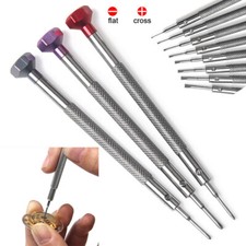 0.6mm to 2.0mm Flat Phillips Cross Screwdriver Alloy Stainless Steel Repair Tool