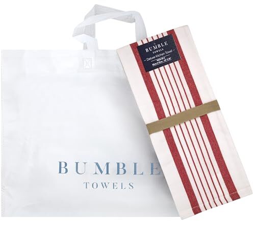 Premium Küchentücher 20”x 28” - 6er Pack| Große Baumwolle Küche Rot Gestreift - Bild 5 von 6